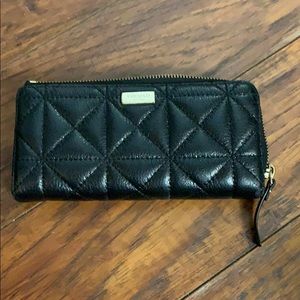 Kate space black quilted Wallet